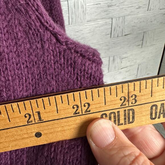 Chico’s womens cardigan purple long open front cozycore tradMom coastalcore - Picture 5 of 7